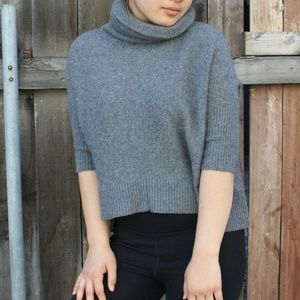 Grey Turtleneck Sweater
